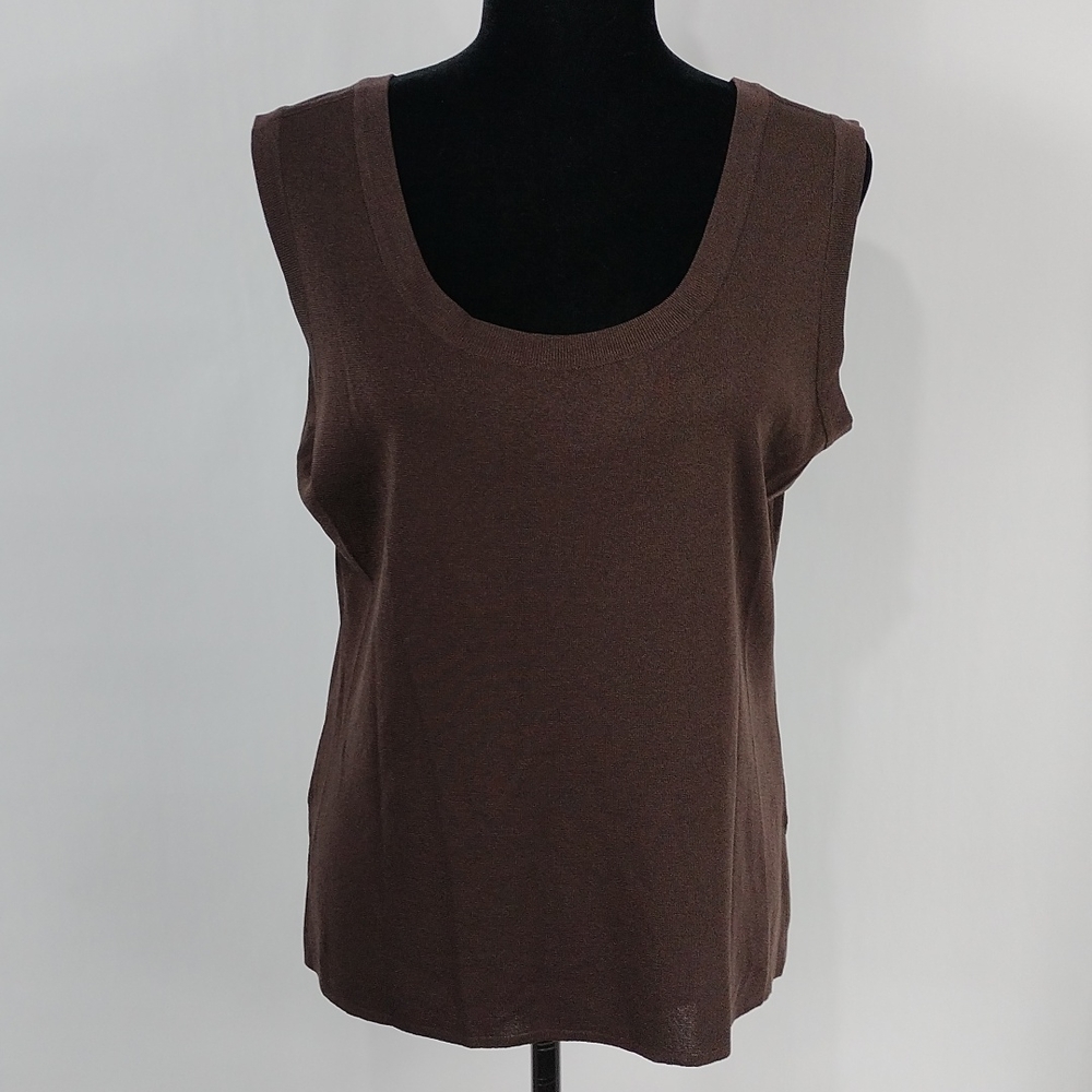 Exclusively Misook Brown Tank